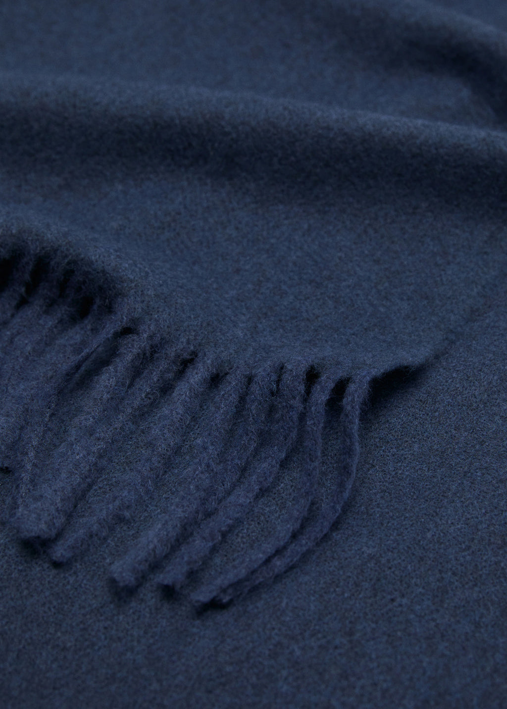 Fringed Edge Scarf Blue