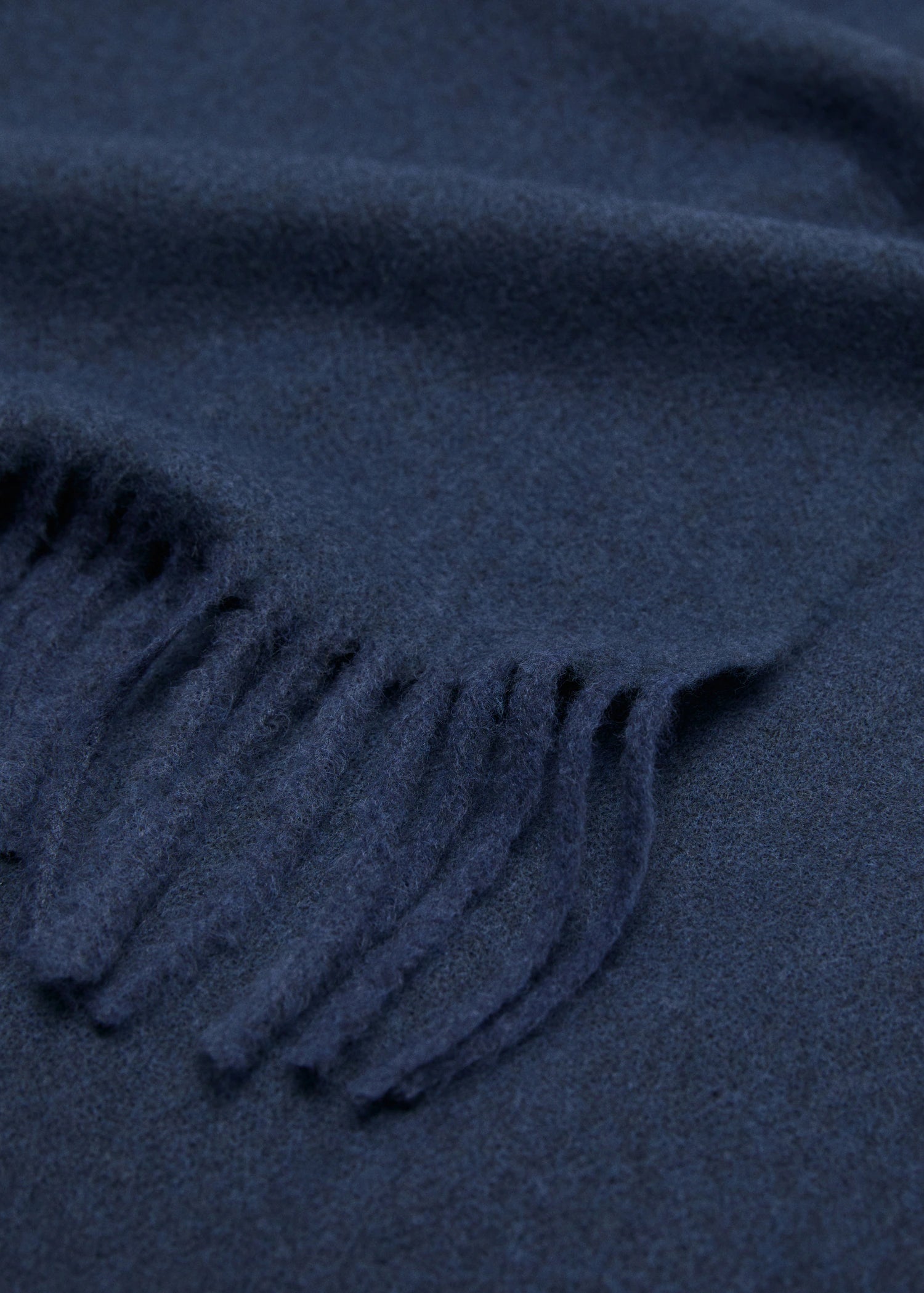 Fringed Edge Scarf Blue