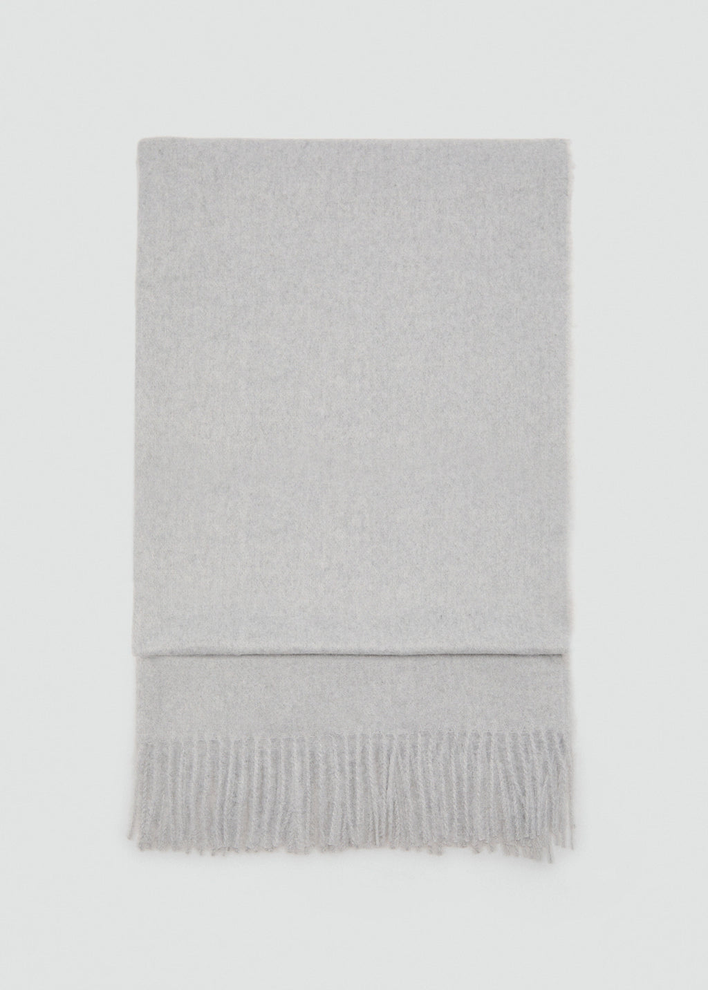 Fringed Edge Scarf Light Heather Grey