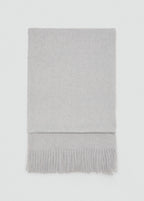Fringed Edge Scarf Light Heather Grey