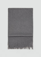 Fringed Edge Scarf Dark Heather Grey