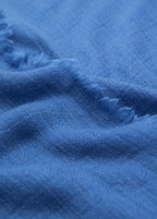 Frayed Edge Scarf Blue