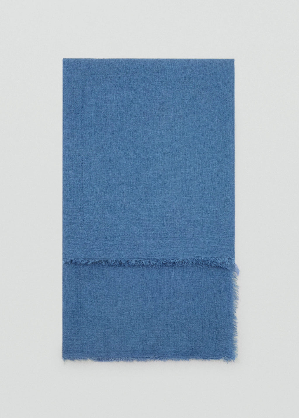 Frayed Edge Scarf Blue