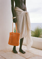 Frayed Edge Scarf Ecru