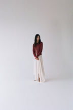 Frayed Edge Scarf Ecru