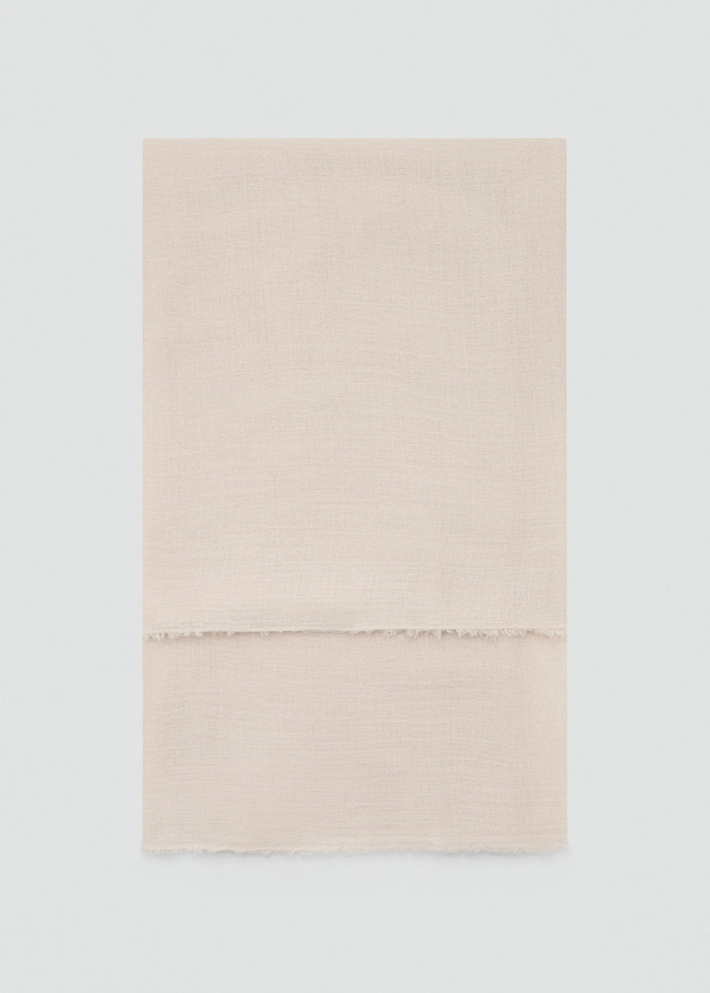 Frayed Edge Scarf Ecru