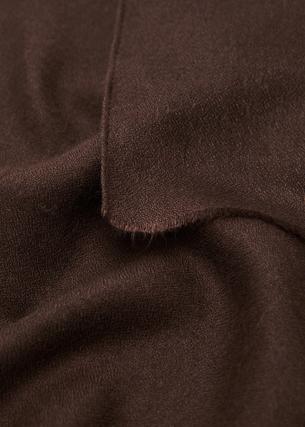 Frayed Edge Scarf Chocolate