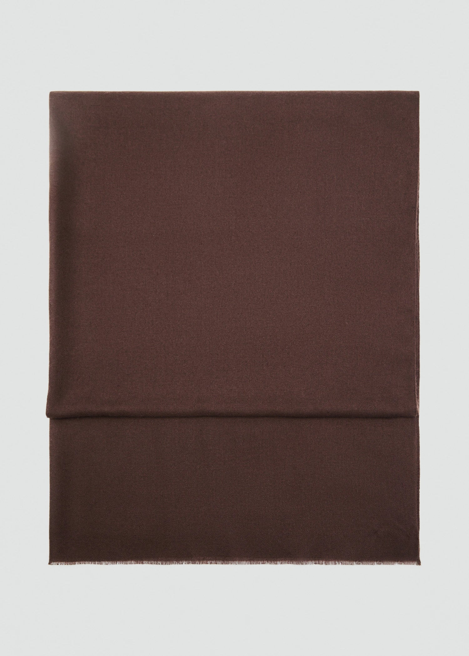 Frayed Edge Scarf Chocolate
