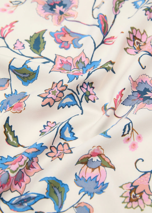 Floral Scarf Ecru