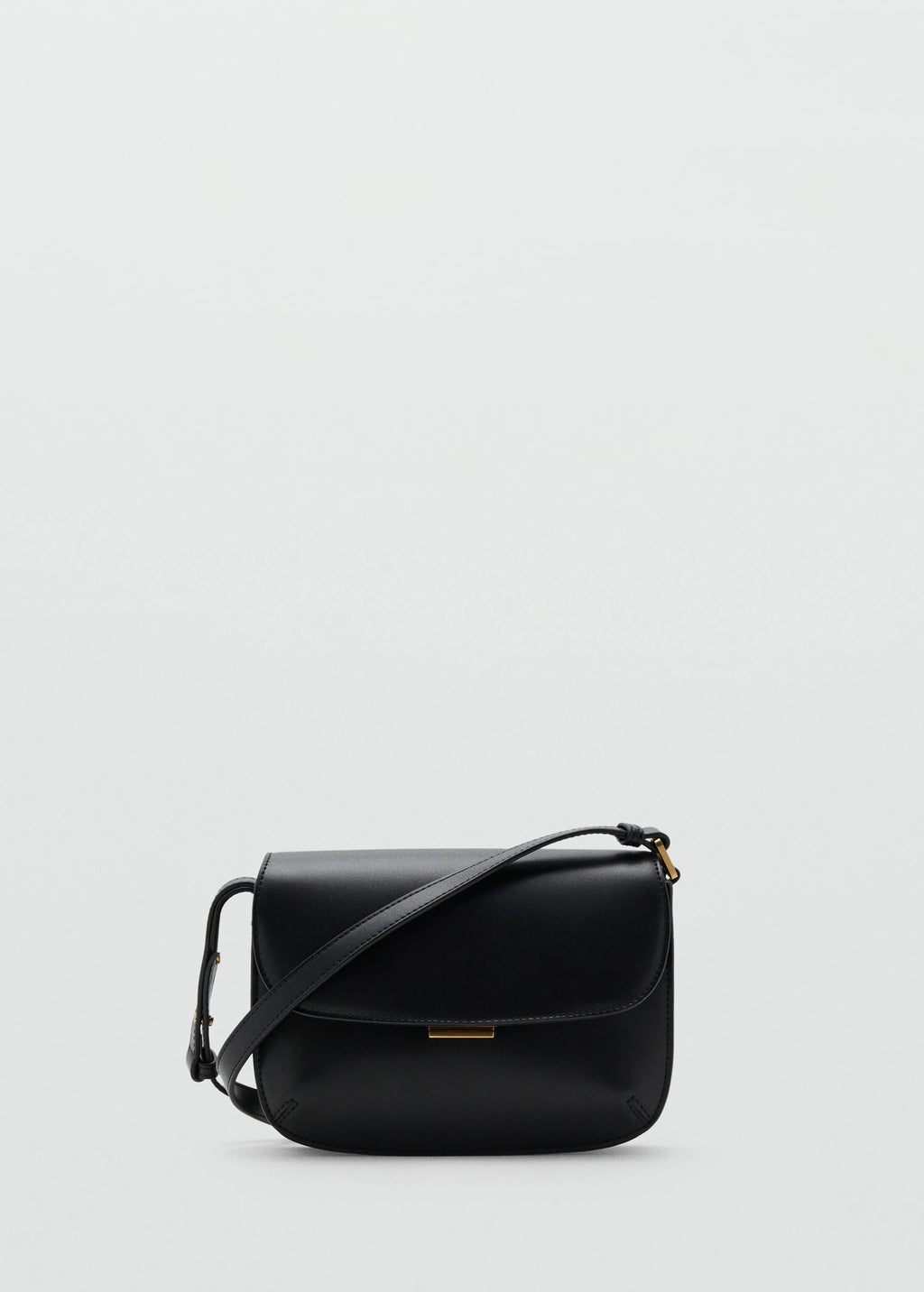Crossbody Bag With Flap Black