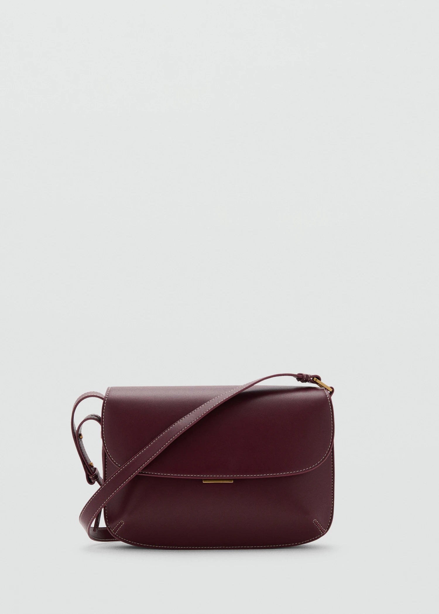 Crossbody Bag With Flap Burgundy