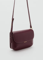 Crossbody Bag With Flap Burgundy