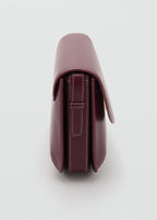 Crossbody Bag With Flap Burgundy