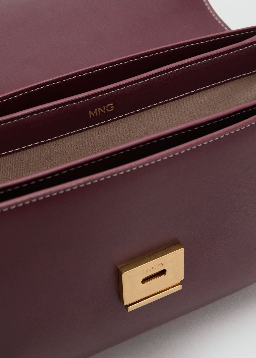 Crossbody Bag With Flap Burgundy