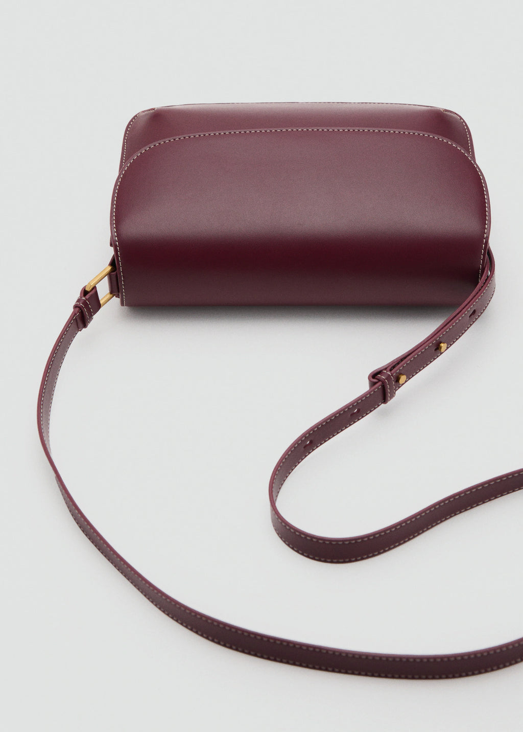 Crossbody Bag With Flap Burgundy