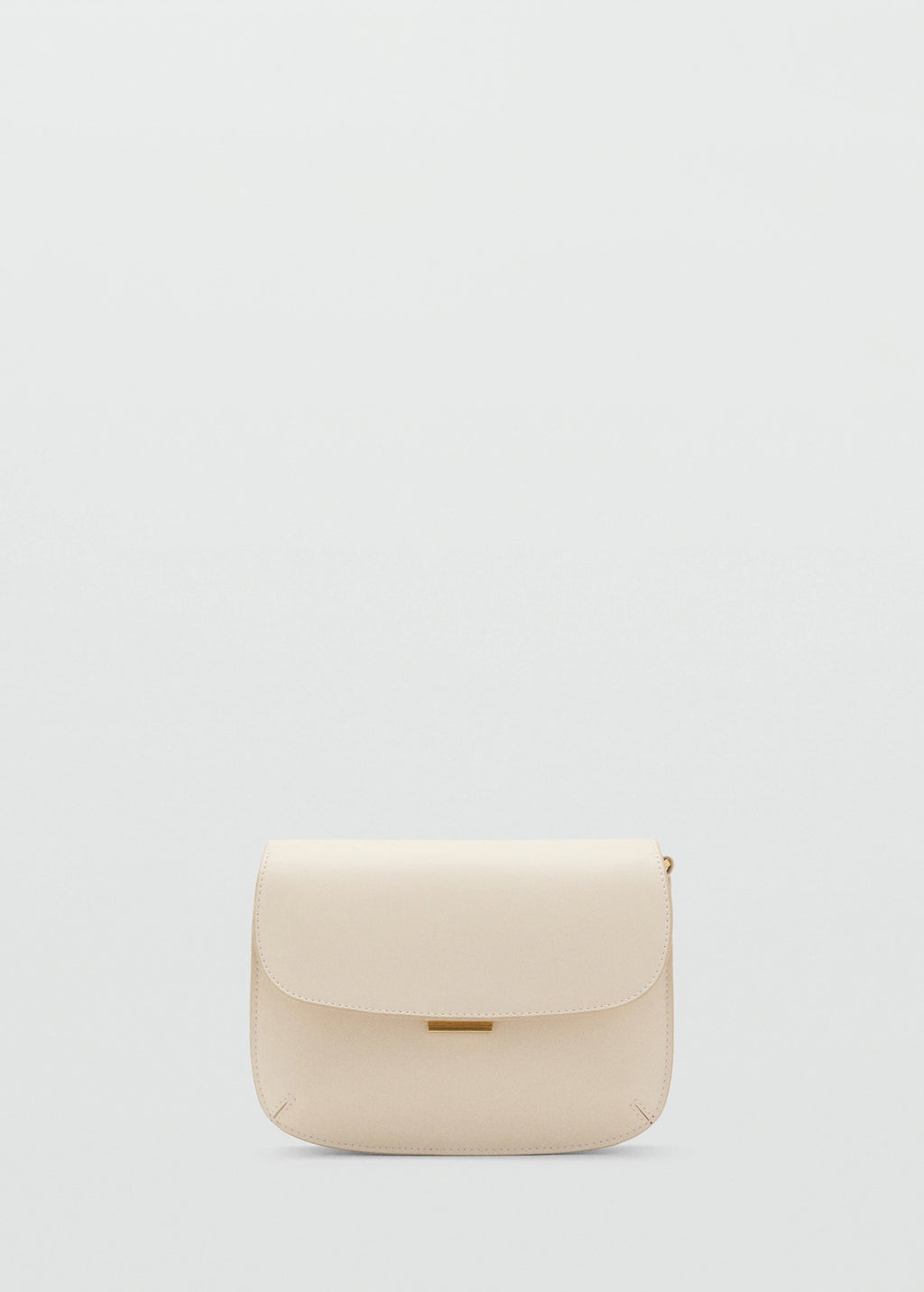 Crossbody Bag With Flap Off White