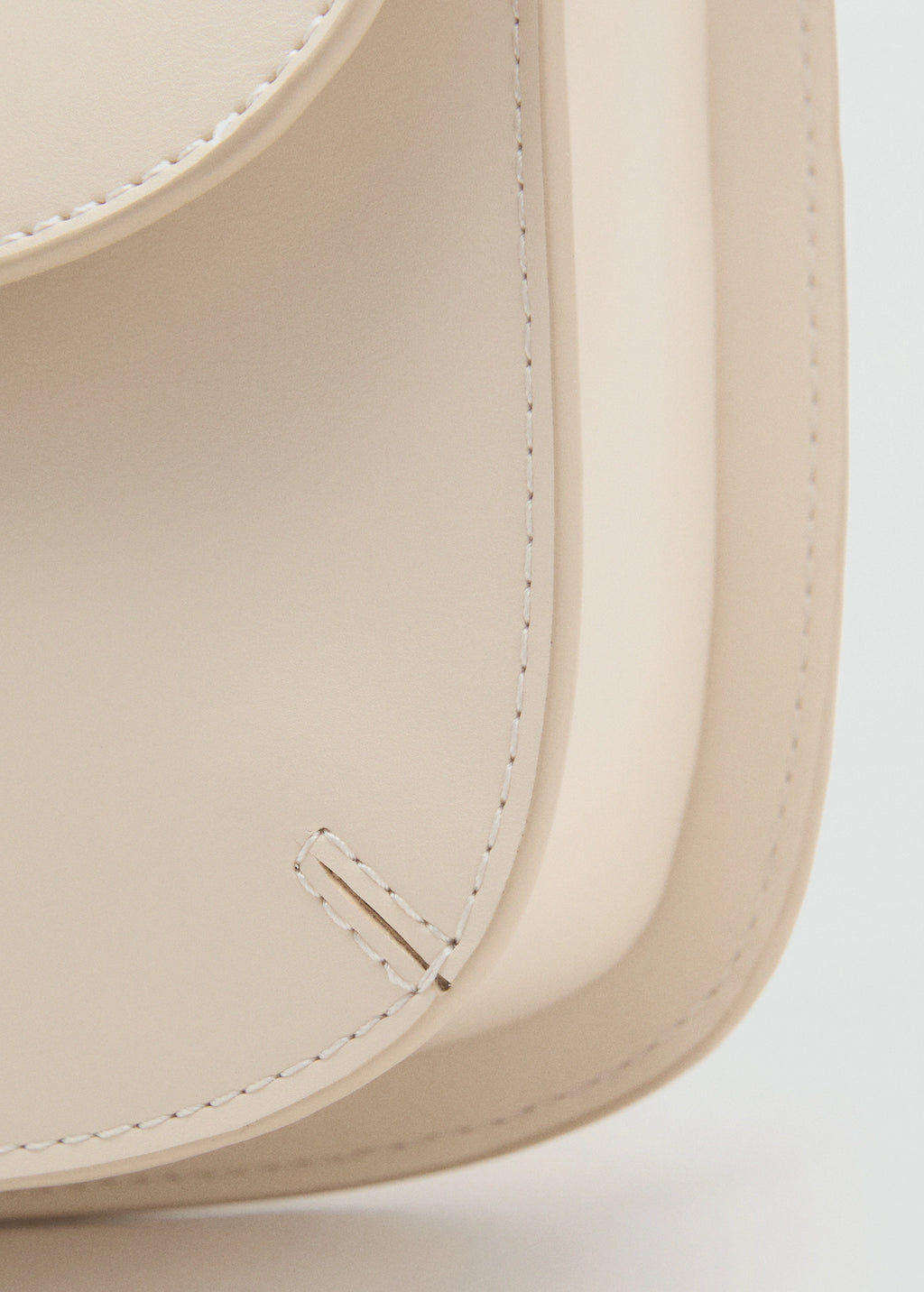 Crossbody Bag With Flap Off White