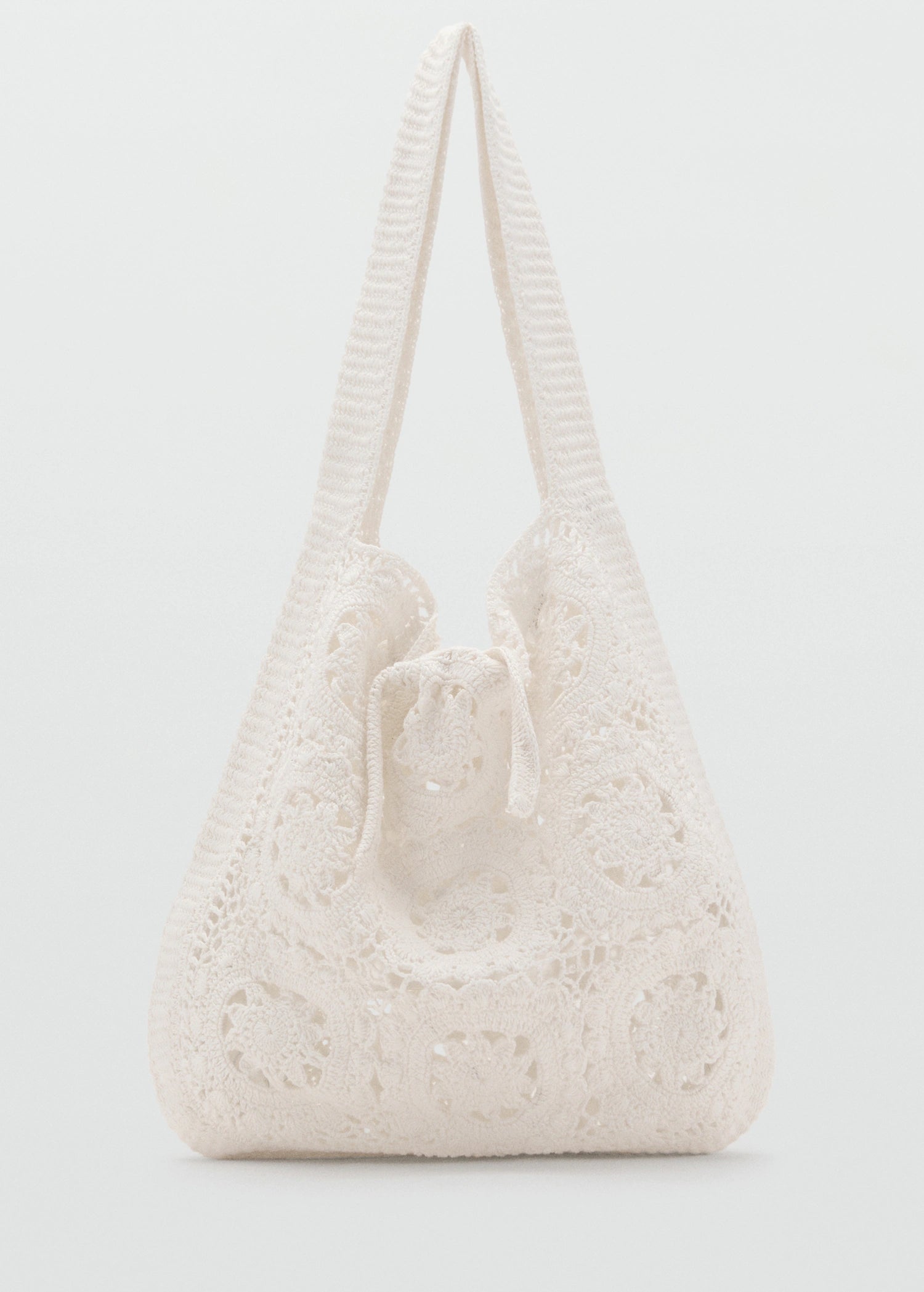 Crochet Shopper Bag White