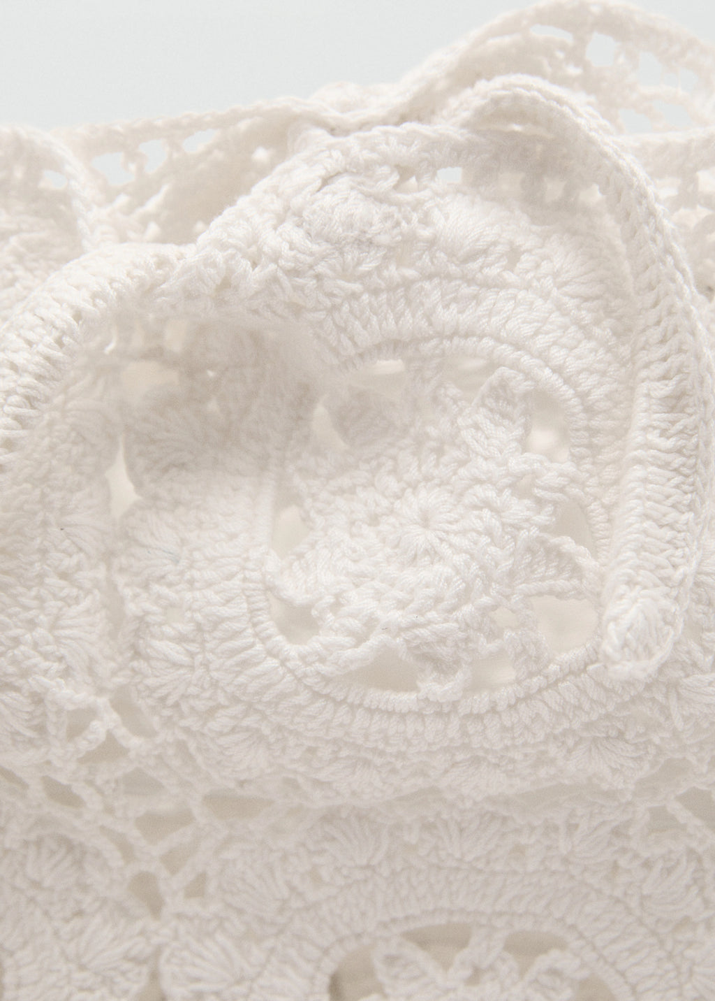 Crochet Shopper Bag White