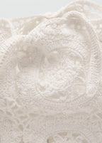 Crochet Shopper Bag White