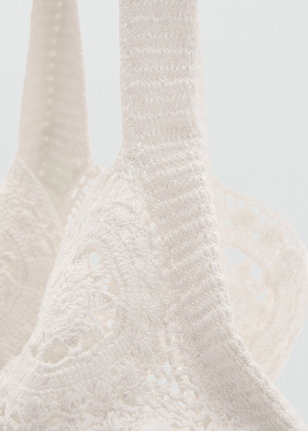 Crochet Shopper Bag White