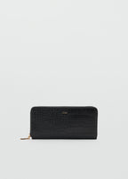 Croc Effect Wallet Black