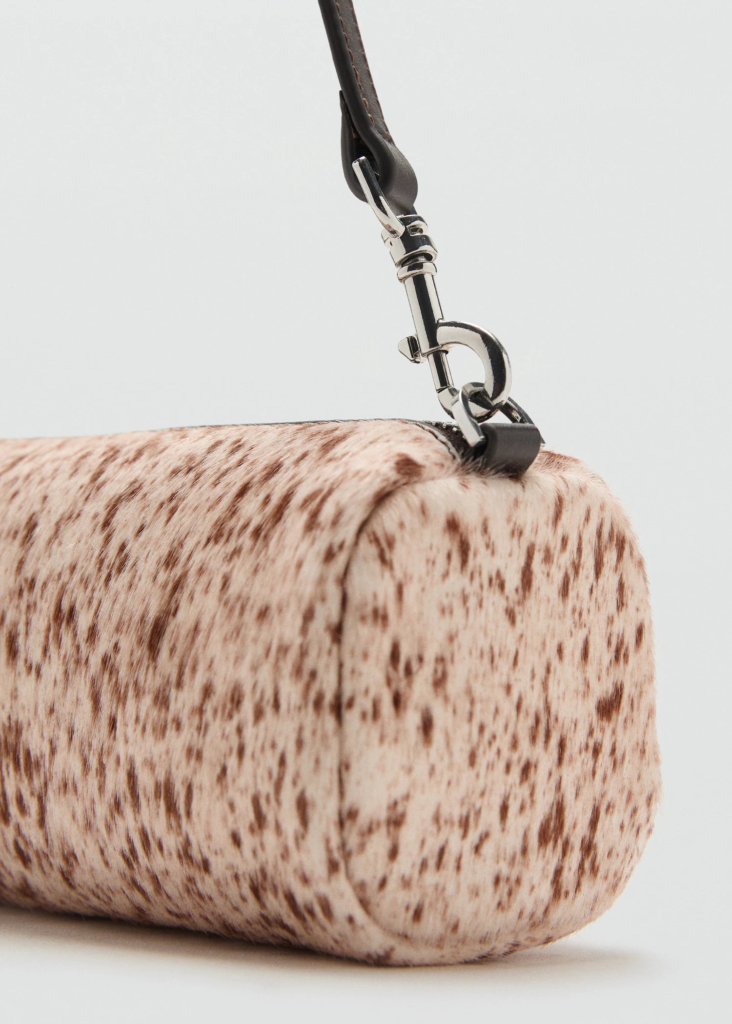 Cow Leather Shoulder Bag Brown