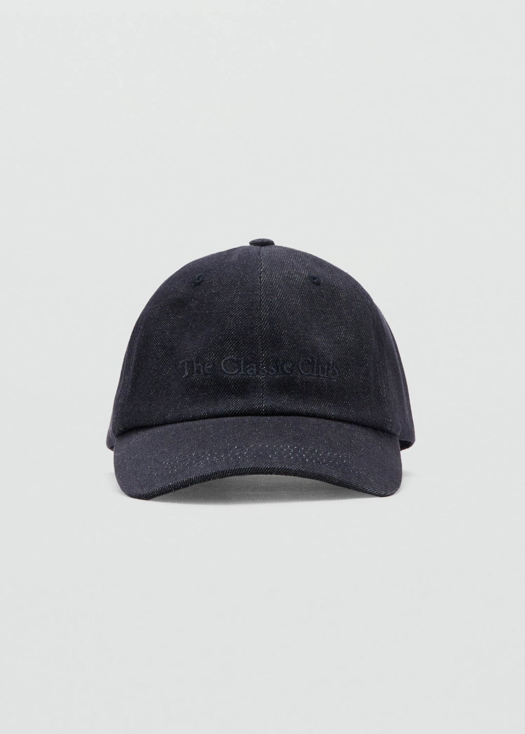 Cotton Cap With Embroidered Slogan Dark Blue