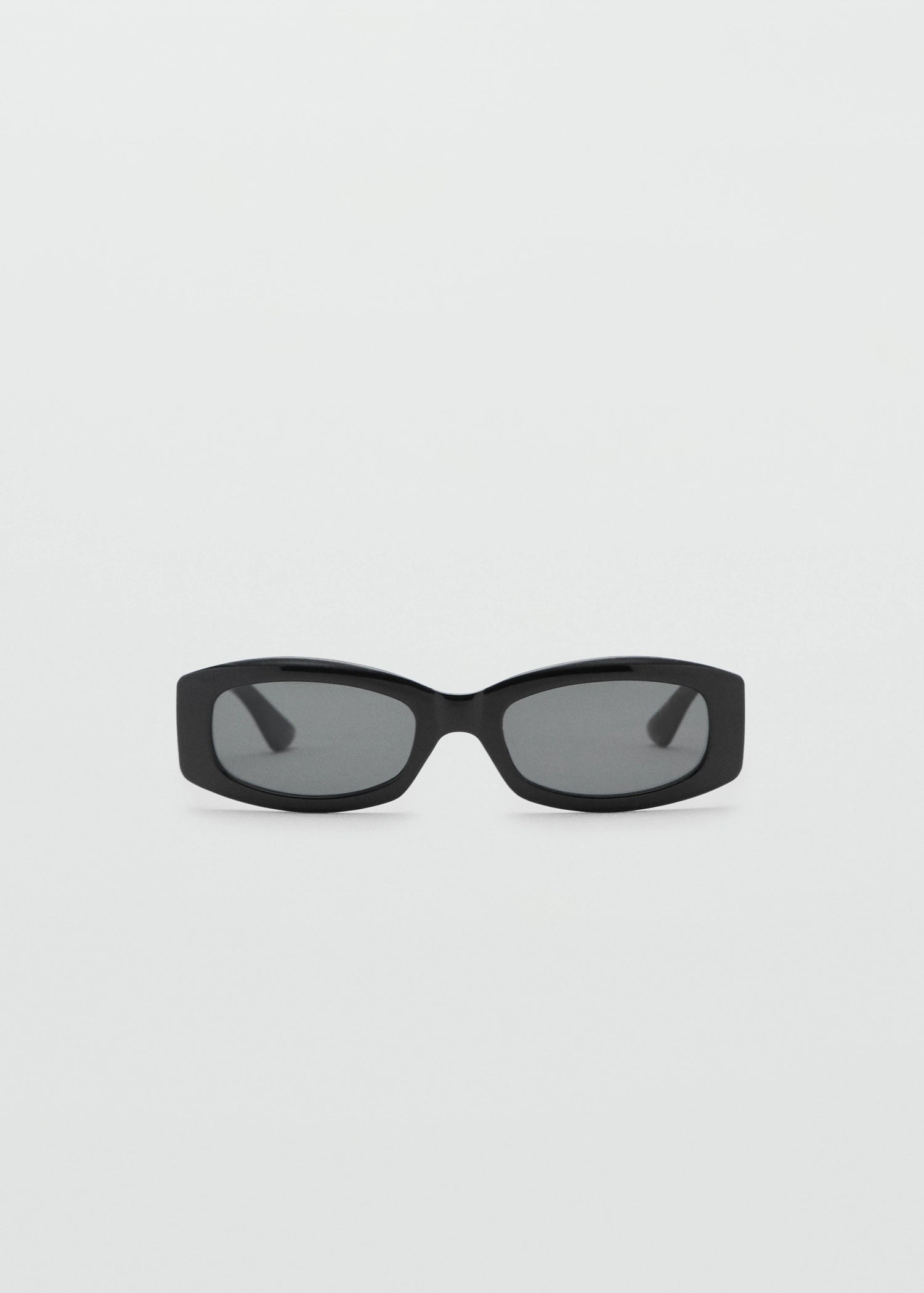 Contrasting Rectangular Frame Sunglasses Black