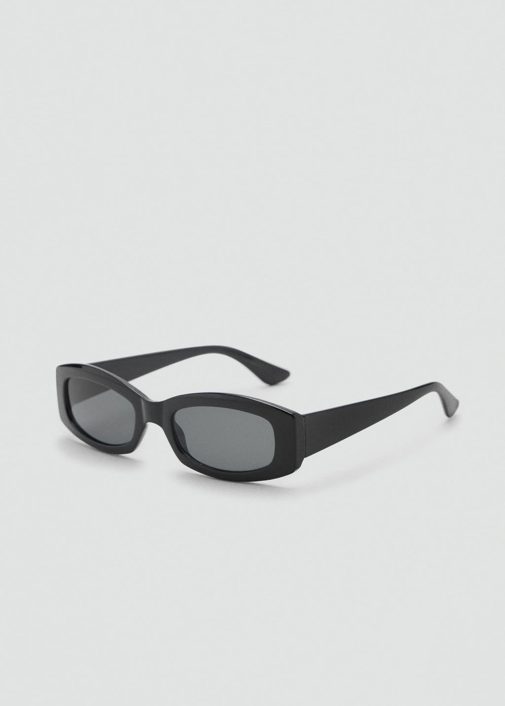 Contrasting Rectangular Frame Sunglasses Black