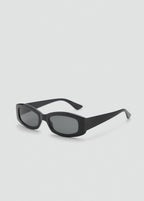 Contrasting Rectangular Frame Sunglasses Black