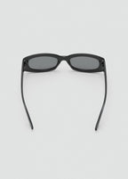 Contrasting Rectangular Frame Sunglasses Black