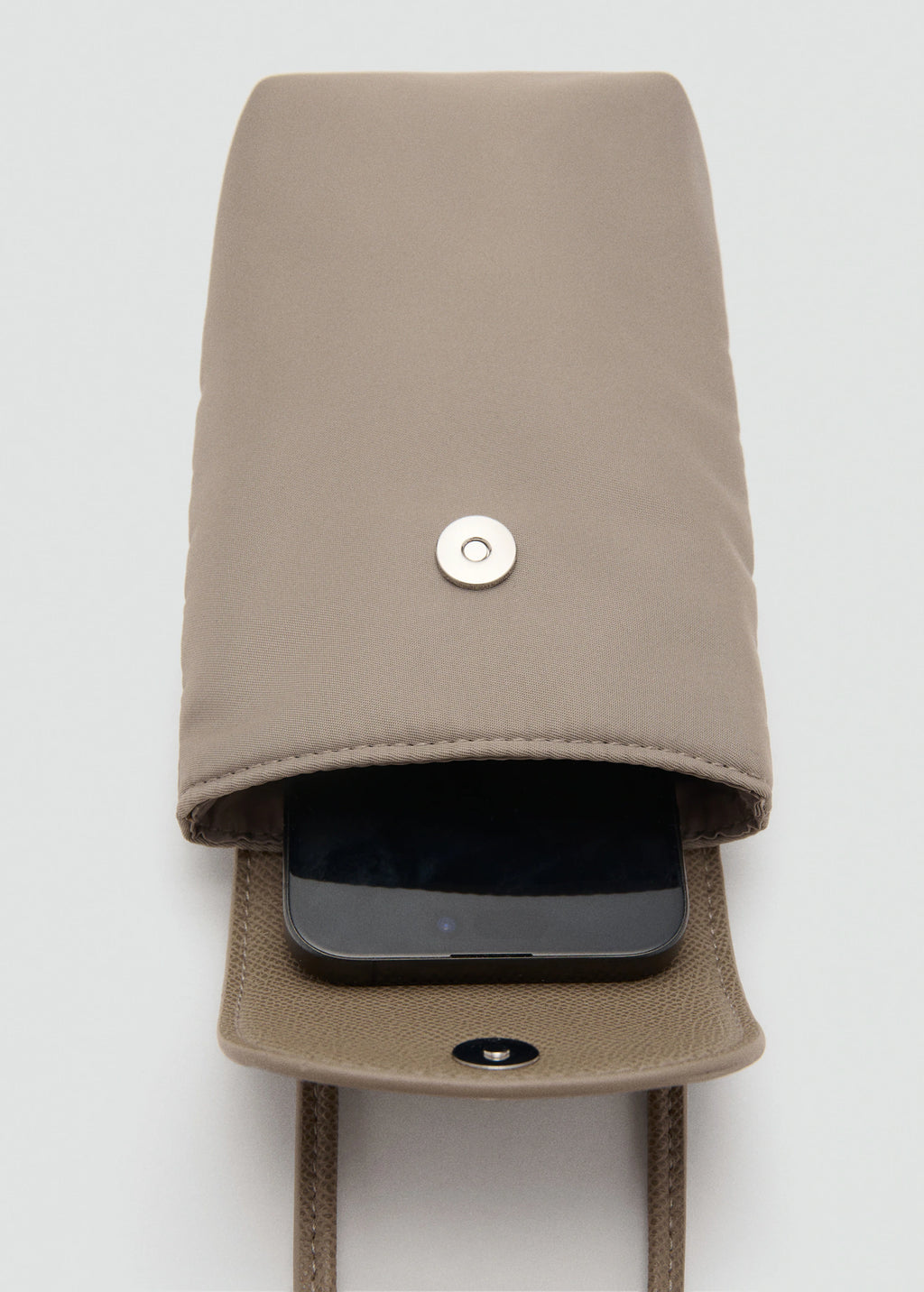 Combined Nylon Mobile Phone Case Light/Pastel Brown