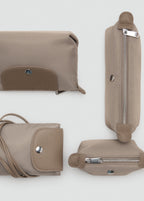 Combined Nylon Mobile Phone Case Light/Pastel Brown