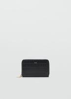 Coco Leather Effect Wallet Black