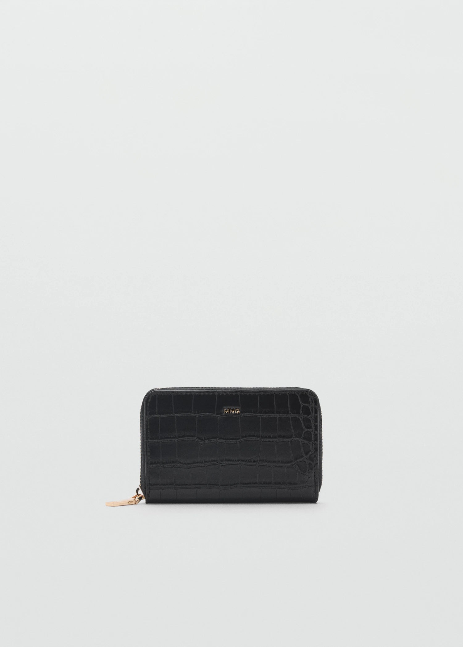 Coco Leather Effect Wallet Black