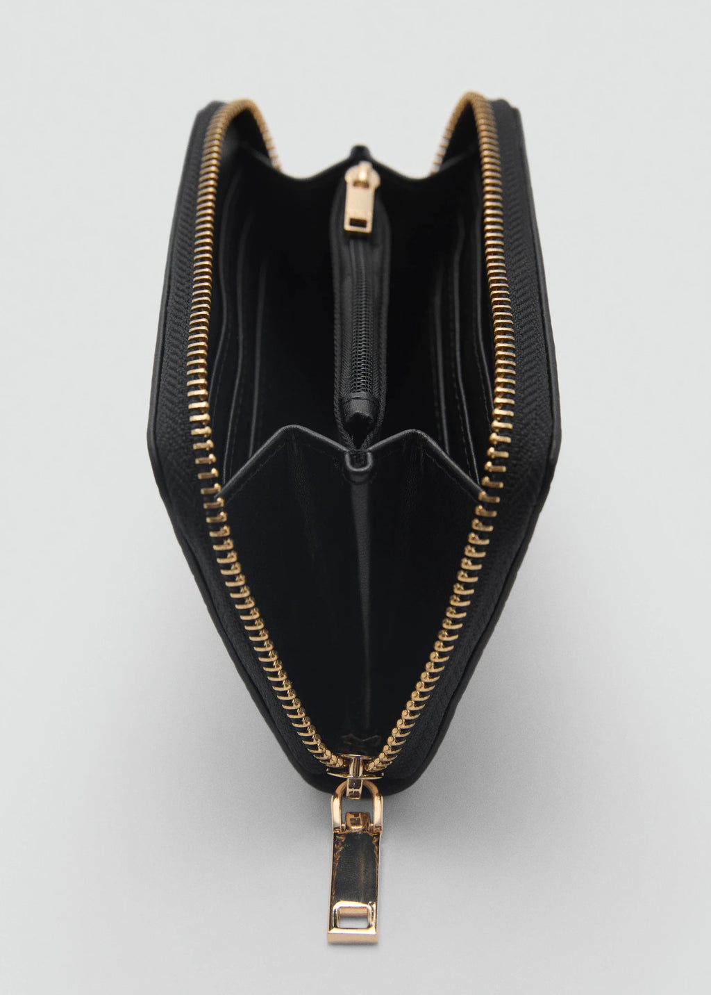 Coco Leather Effect Wallet Black