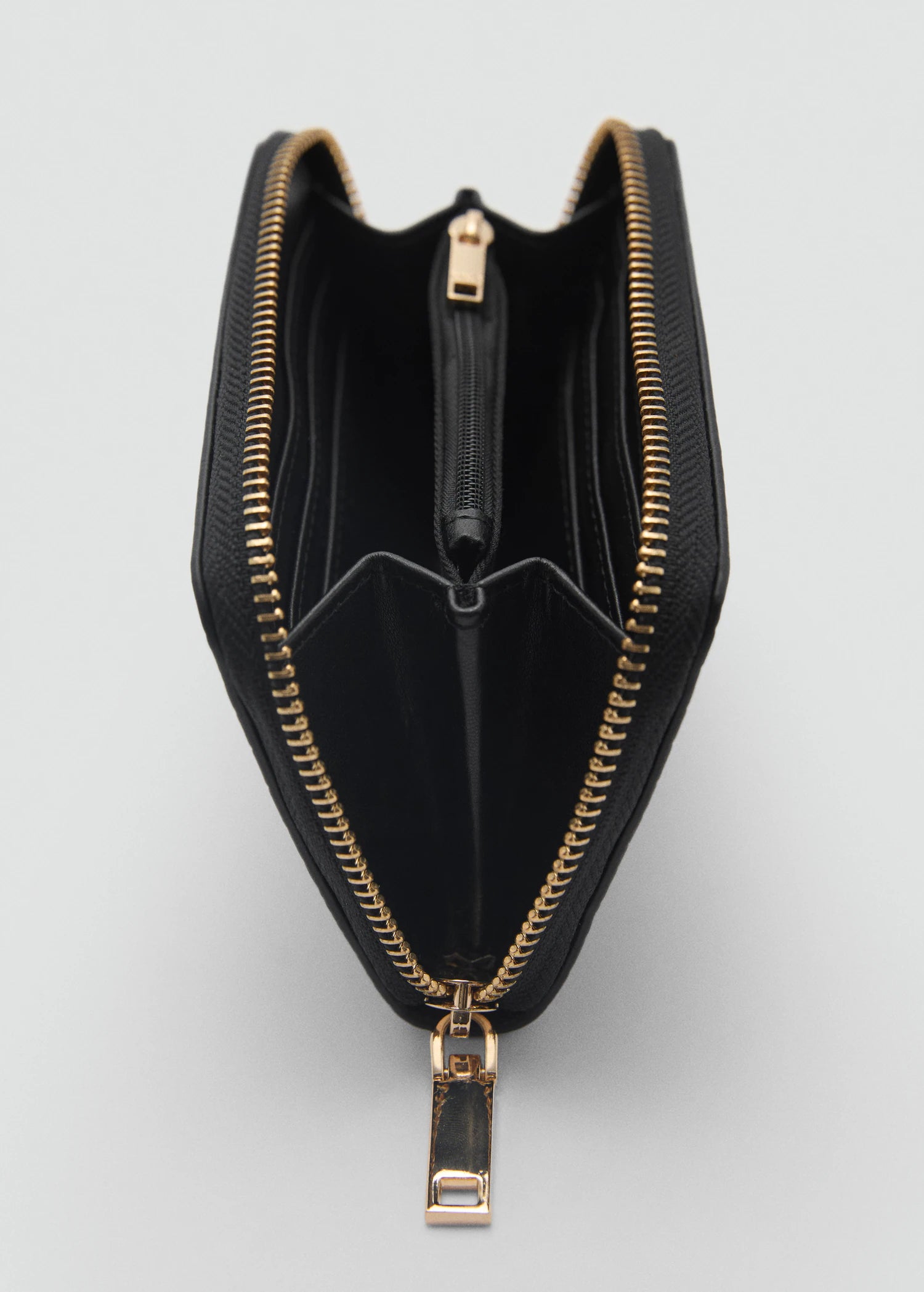 Coco Leather Effect Wallet Black