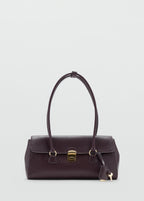 City Shoulder Bag With Flap Burgundy