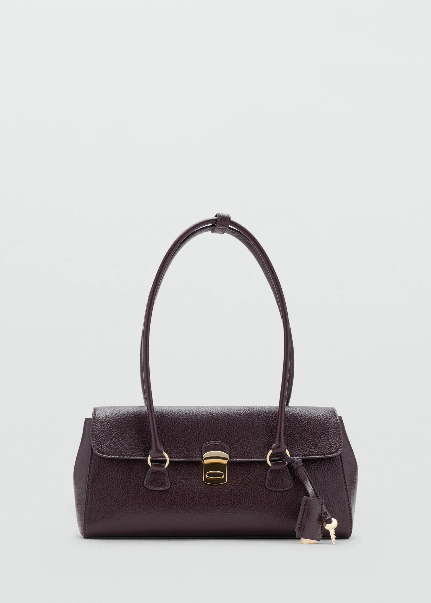 City Shoulder Bag With Flap Burgundy