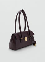 City Shoulder Bag With Flap Burgundy
