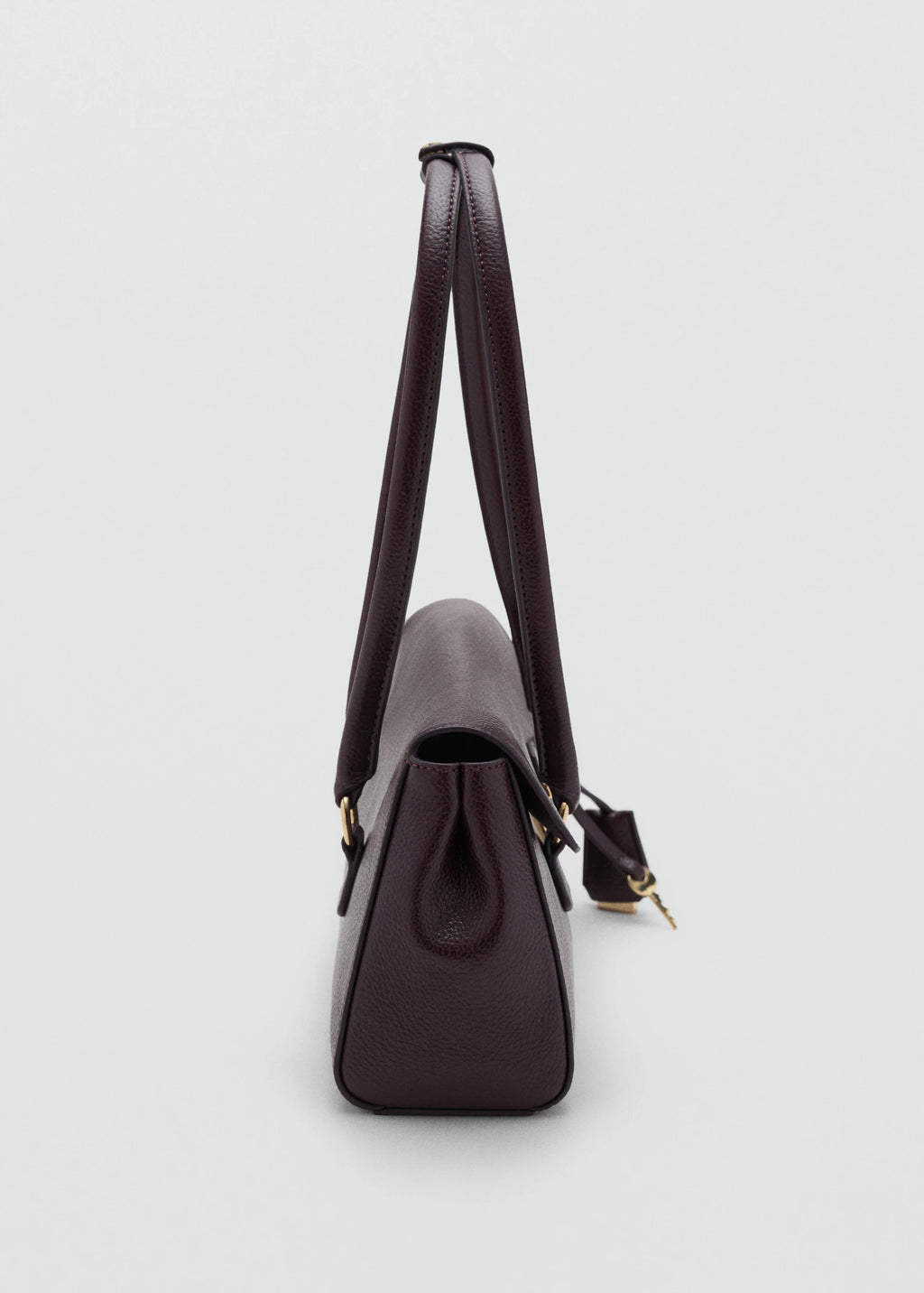 City Shoulder Bag With Flap Burgundy