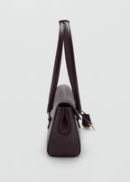 City Shoulder Bag With Flap Burgundy