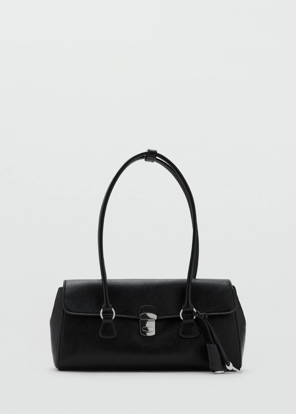 City Shoulder Bag With Flap Black
