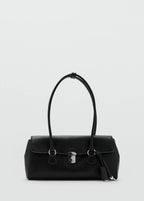 City Shoulder Bag With Flap Black