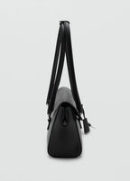 City Shoulder Bag With Flap Black