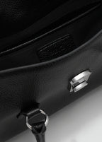 City Shoulder Bag With Flap Black