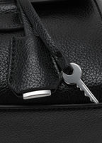 City Shoulder Bag With Flap Black