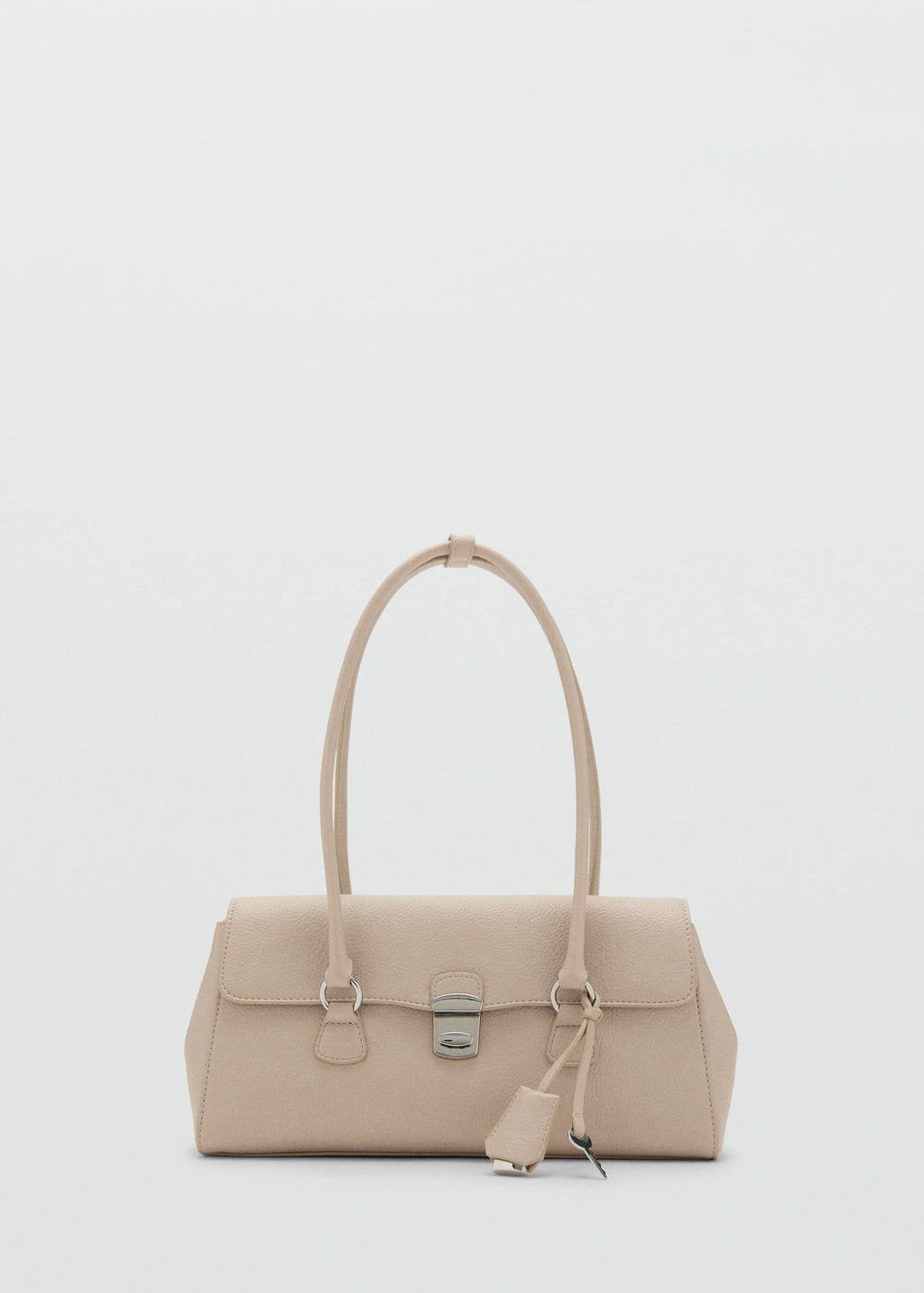 City Shoulder Bag With Flap Off White