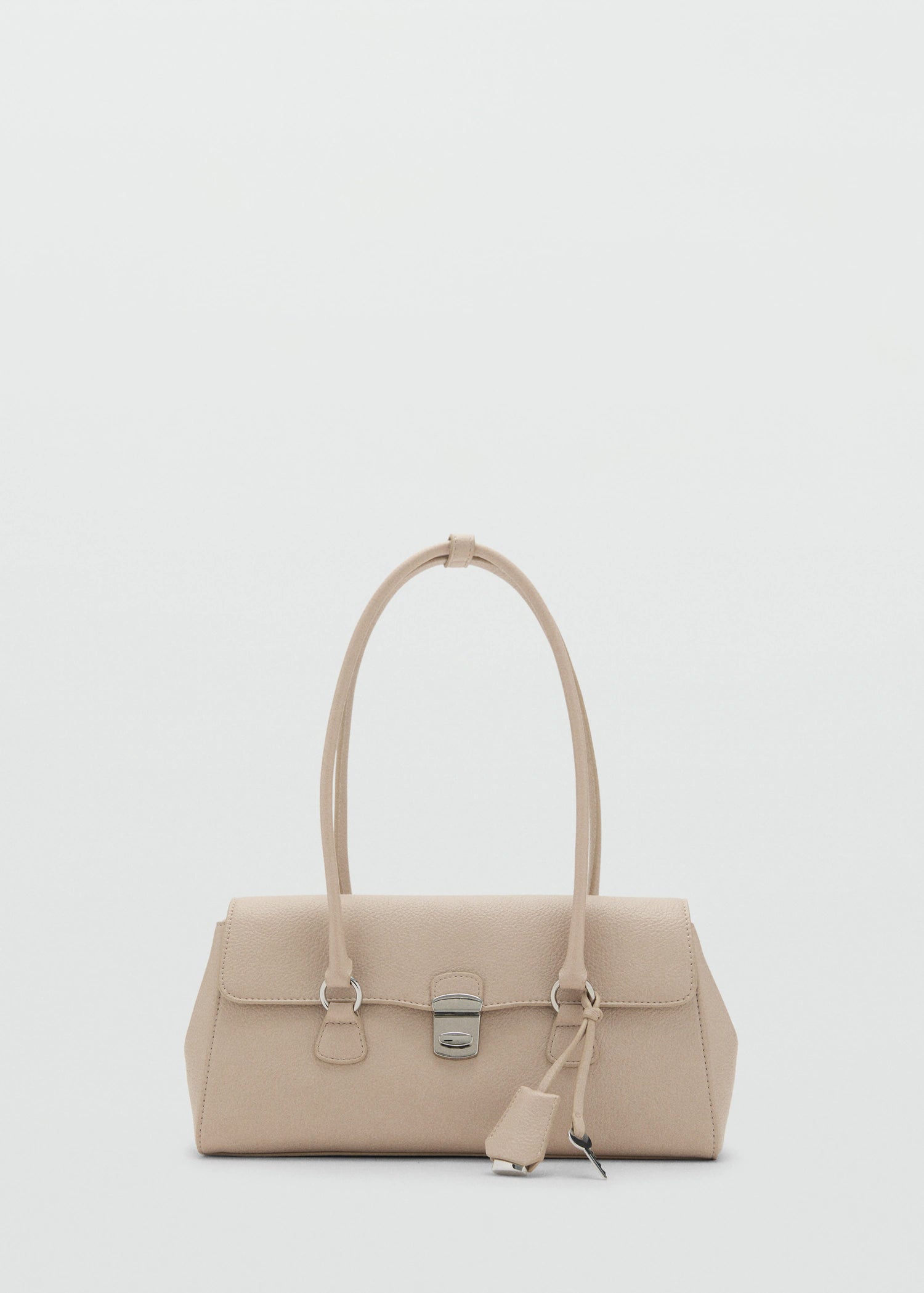 City Shoulder Bag With Flap Off White